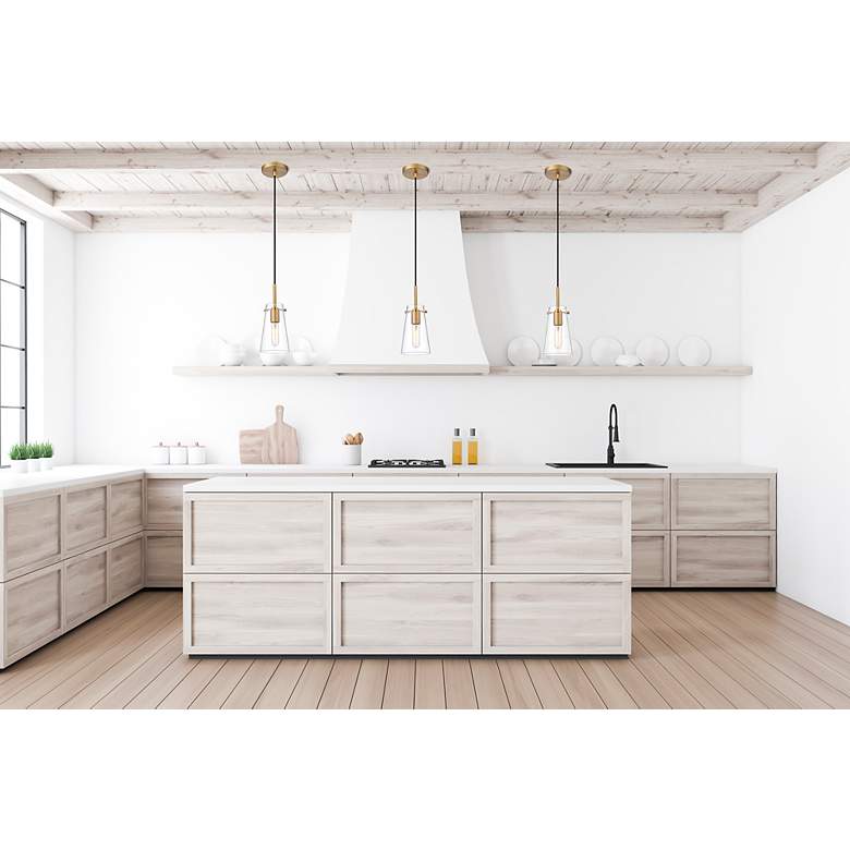 Kira by Z-Lite Modern Gold 1 Light Pendant - #9853D | Lamps Plus