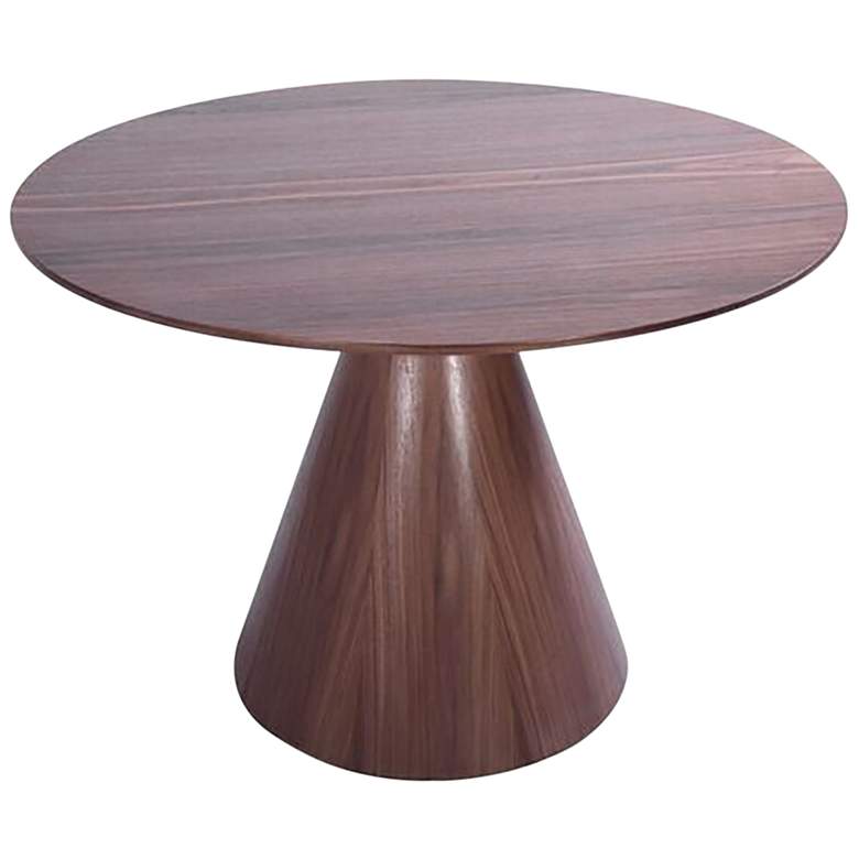 Image 1 Kira Walnut Wood Round Dining Table