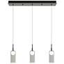3_Kiran 36" Wide LED Black Multi-Light Pendant