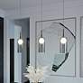 2_Kiran 36" Wide LED Black Multi-Light Pendant