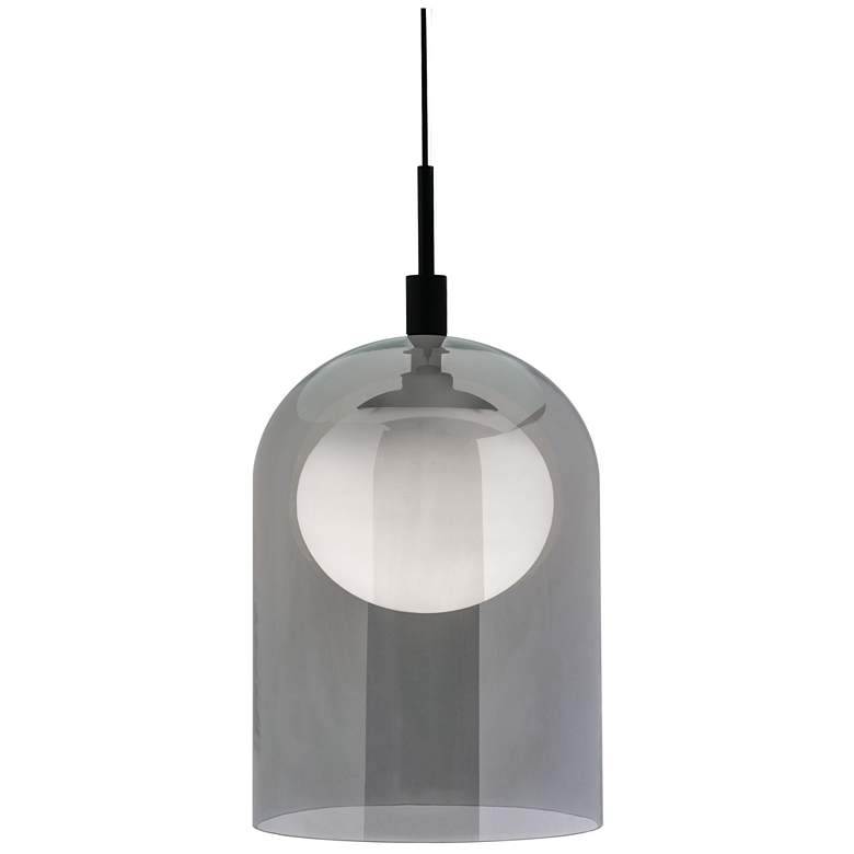 Image 1 Kiran 8" Wide Light Antique Brass LED Pendant