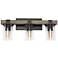 Kirby 22" Wide Gray Wood 3-Light Vanity Bath Light