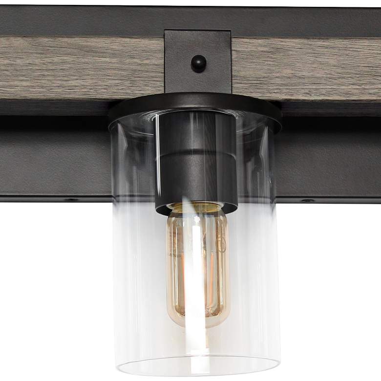Image 4 Kirby 22" Wide Gray Wood 3-Light Vanity Bath Light more views