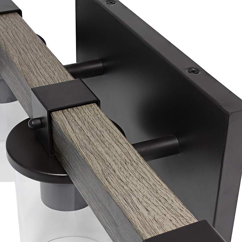Image 5 Kirby 22" Wide Gray Wood 3-Light Vanity Bath Light more views