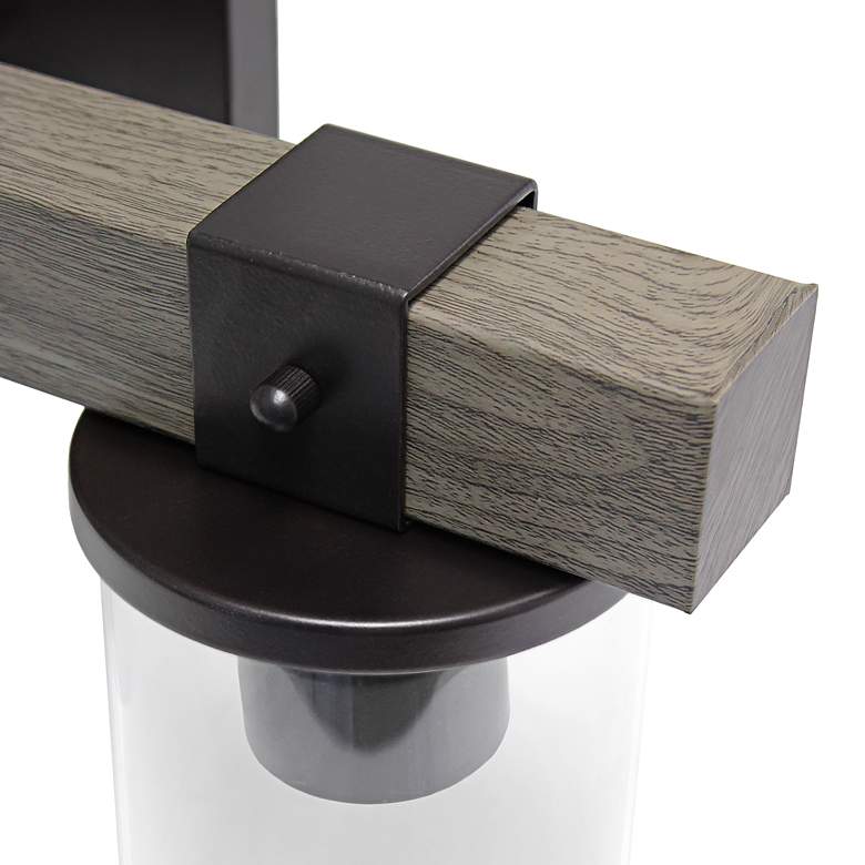 Image 6 Kirby 22" Wide Gray Wood 3-Light Vanity Bath Light more views