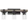 Kirby 22" Wide Gray Wood 3-Light Vanity Bath Light in scene