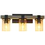 Kirby 22" Wide Gray Wood 3-Light Vanity Bath Light in scene