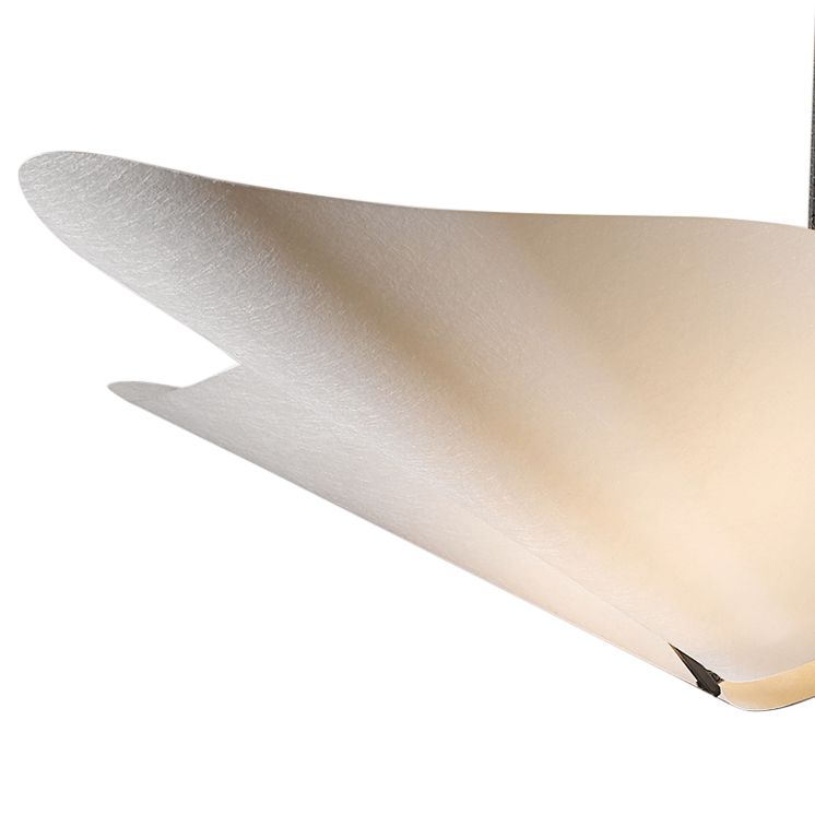 Image 2 Kirigami 4 Light Pendant Smoke Finish Frost Standard Height Made to Order more views