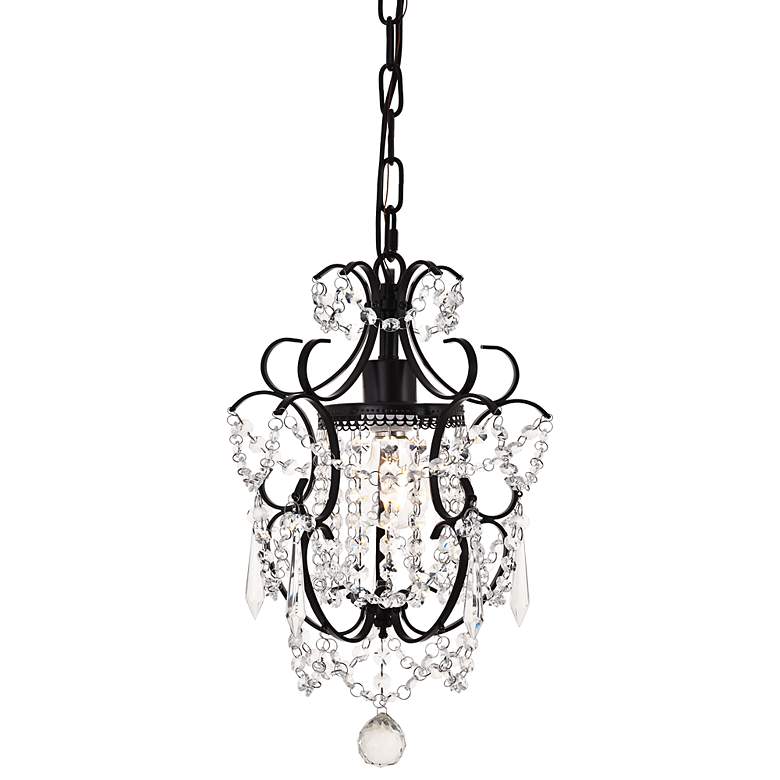 Image 3 Kirin 11 1/4" Wide Oil-Rubbed Bronze Crystal Mini Pendant