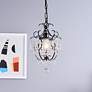 2_Kirin 11 1/4" Wide Oil-Rubbed Bronze Crystal Mini Pendant