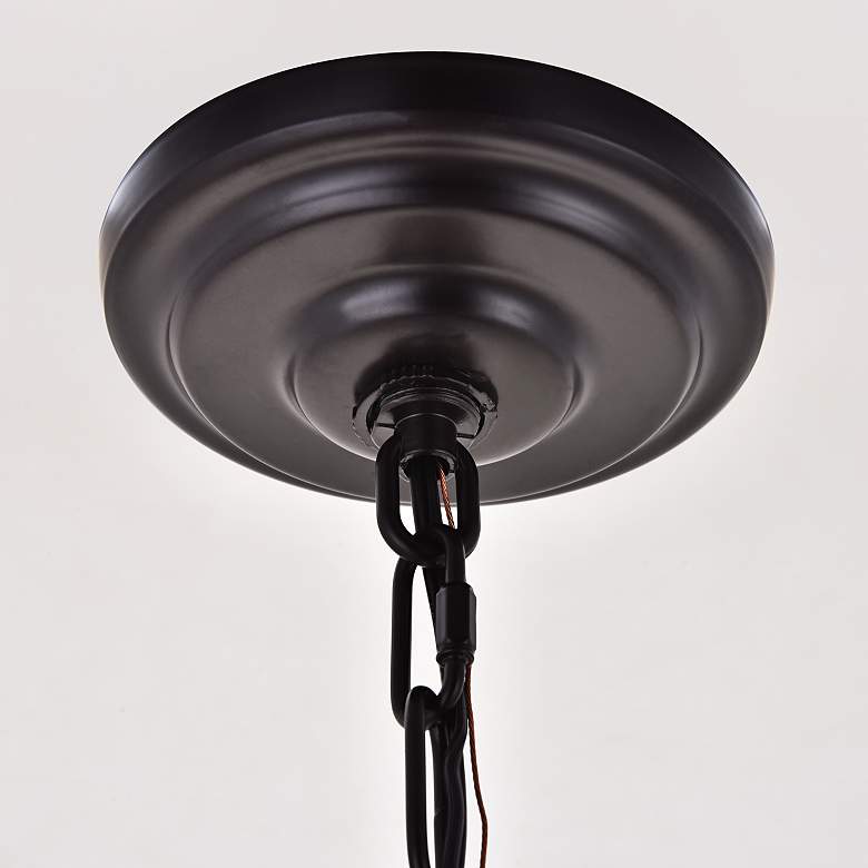 Image 7 Kirin 11 1/4" Wide Oil-Rubbed Bronze Crystal Mini Pendant more views