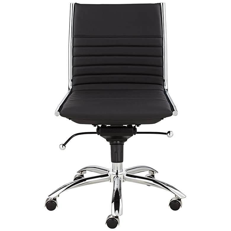 Image 2 Kirk Low Back Armless Black Office Chair more views