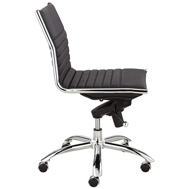 Image 3 Kirk Low Back Armless Black Office Chair more views