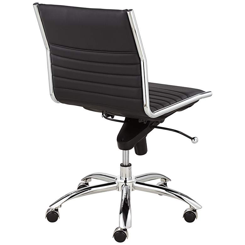 Image 4 Kirk Low Back Armless Black Office Chair more views
