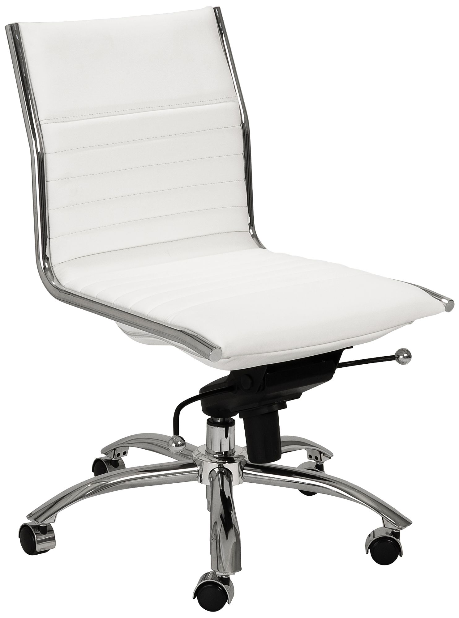 Low back online armless chair