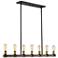Kirkland by Z-Lite Rustic Mahogany 7 Light Island Pendant