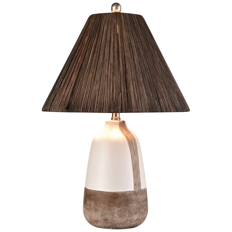 Image 1 Kirkover 26" High 1-Light Table Lamp - White Glaze