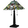 Kirkwood 2-Light Matte Black Table Lamp