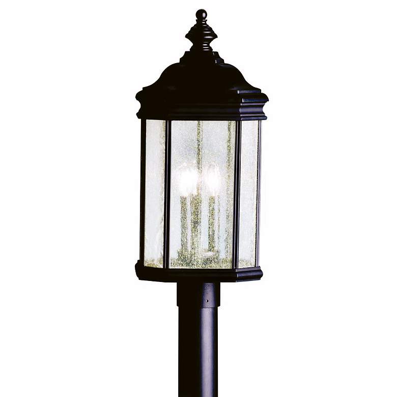 Image 1 Kirkwood Black Finish 23 1/2 inch High Outdoor Post Light