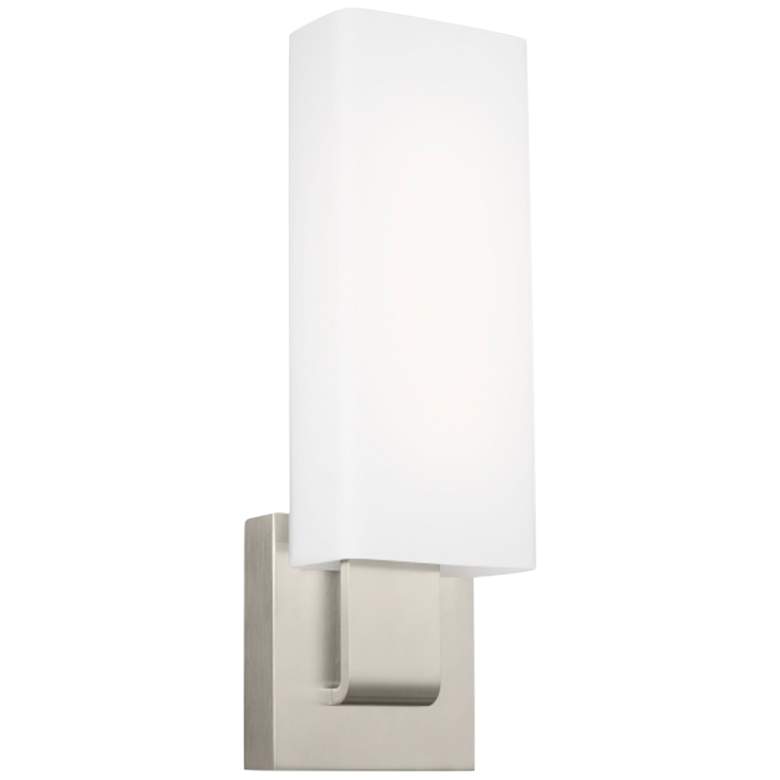 Image 1 Kisdon 16 1/4" High Polished Nickel LED Wall Sconce