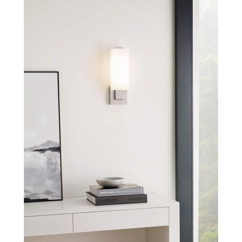 Image 4 Kisdon 16 1/4 inch High Polished Nickel LED Wall Sconce more views