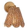 Kismet 10 3/4" High Natural Brass Wall Sconce