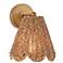 Kismet 10 3/4" High Natural Brass Wall Sconce