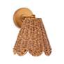 Kismet 10 3/4" High Natural Brass Wall Sconce