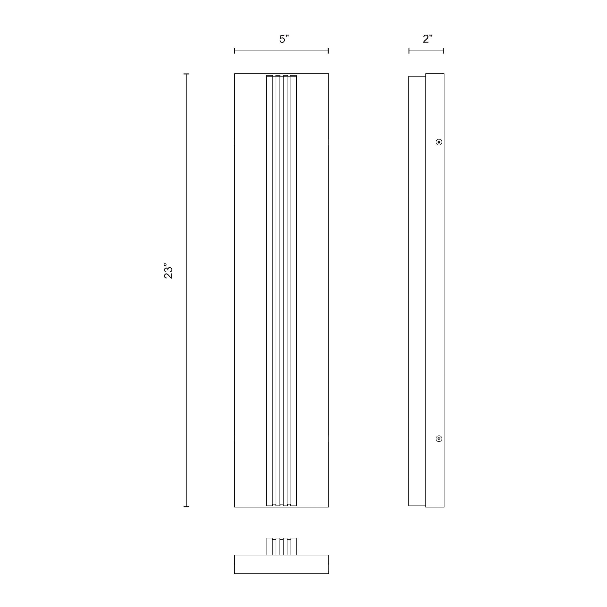 Kismet 23" High Urban Bronze LED Wall Sconce