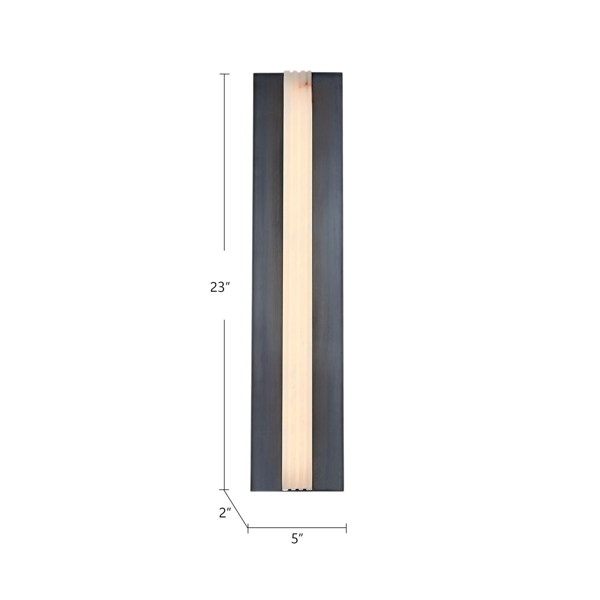 Kismet 23" High Urban Bronze LED Wall Sconce