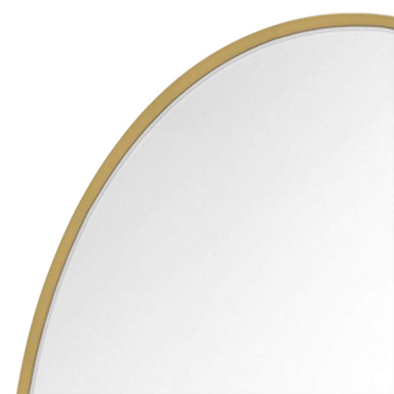 Image 2 Kit Burnished Brass 24" x 36" Oval Wall Mirror more views