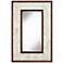 Kit Gray and Brown Trim 31 1/2" x 47 1/4" Wall Mirror