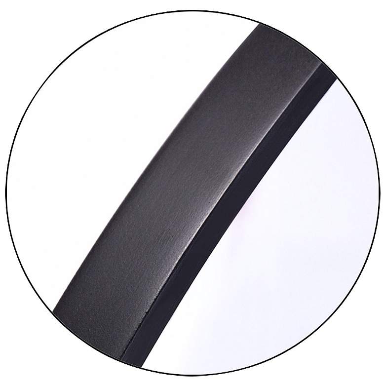 Image 3 Kit Midnight Black 36" x 24" Oval Wall Mirror more views