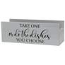 Kitchen Organizer "Take One or Do the Dishes" Script in Black, Gr