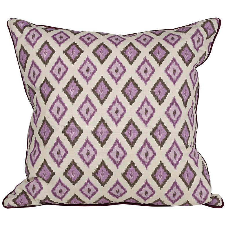 Image 1 Kite 20" Square Purple Ikat Throw Pillow