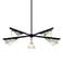 Kite 49 1/2"W Carbide Black and Nickel 5-Light Pendant Light