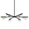 Kite 59" Wide Carbide Black and Nickel 6-Light Pendant Light