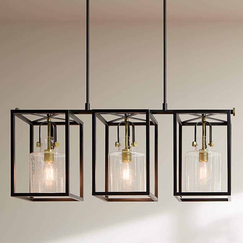 Image 1 Kitner 3 Light Chandelier in Natural Brass