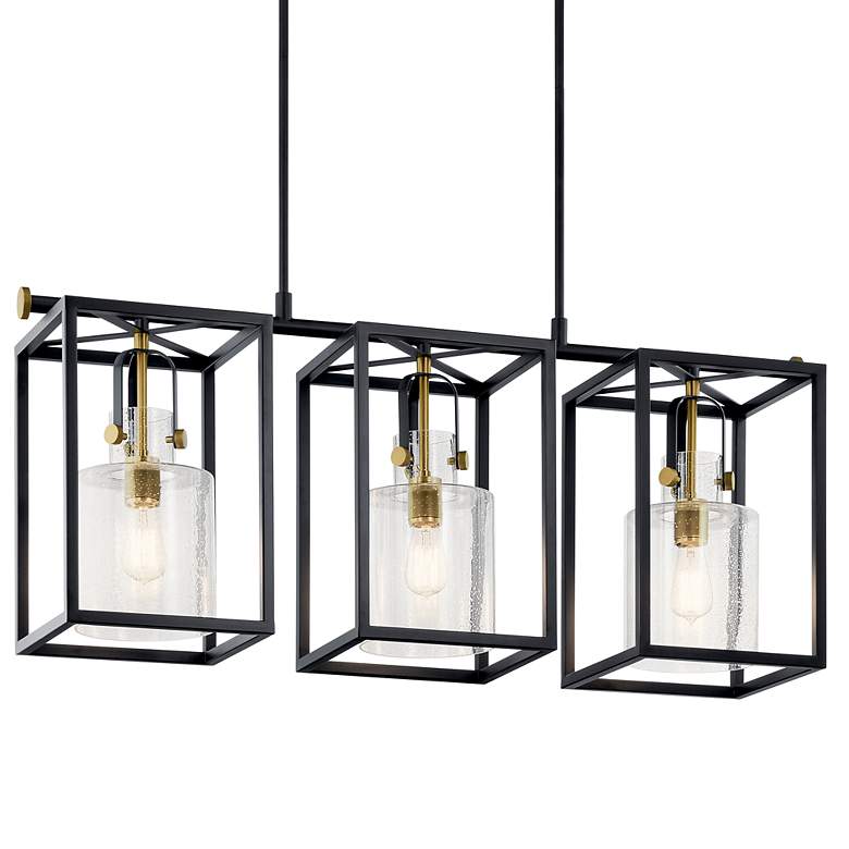Image 4 Kitner 3 Light Chandelier in Natural Brass more views
