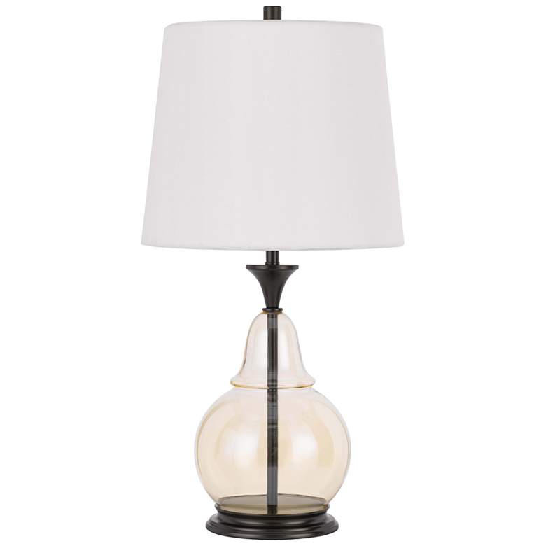 Image 2 Kittery Clear Glass Pear-Shaped Table Lamp