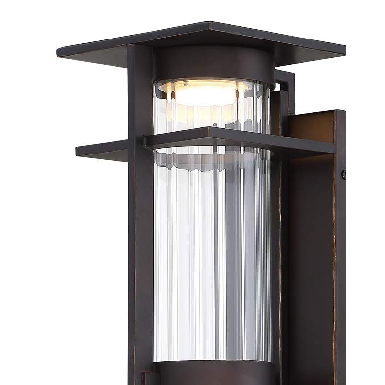 Image 2 Kittner 14" High Oil-Rubbed Bronze Outdoor Wall Light more views