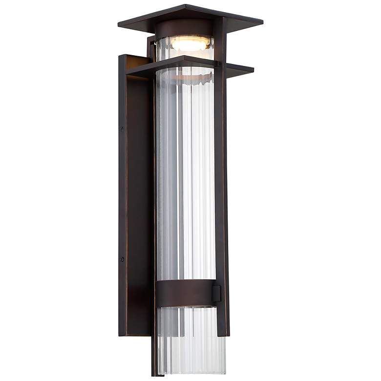 Image 1 Kittner 21" High Oil-Rubbed Bronze Outdoor Wall Light