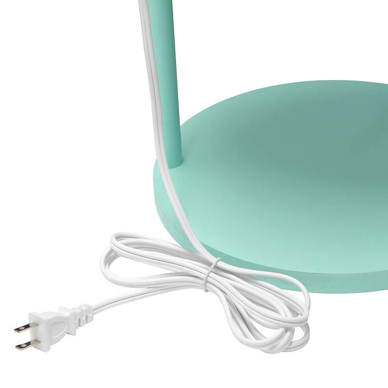 Image 7 Kiva Aqua 62 1/2" 3-Shelf Etagere Floor Lamp with USB Ports and Outlet more views