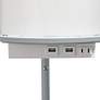 Thumbnail4 of Kiva Gray 62 1/2" 3-Shelf Etagere Floor Lamp with USB Ports and Outlet more views