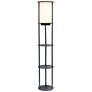 2_Kiva Navy 62 1/2" 3-Shelf Etagere Floor Lamp with USB Ports and Outlet