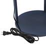 6_Kiva Navy 62 1/2" 3-Shelf Etagere Floor Lamp with USB Ports and Outlet more views