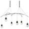 Kiwi 36.8" Wide Bronze Long Pendant With Clear Glass Shade