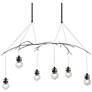 Kiwi 36.8" Wide Bronze Short Height Pendant With Clear Glass Shade