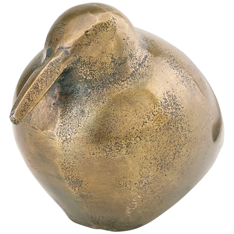 Image 1 Kiwi Bird 5 1/2 inch Wide Brass Decorative Figurine