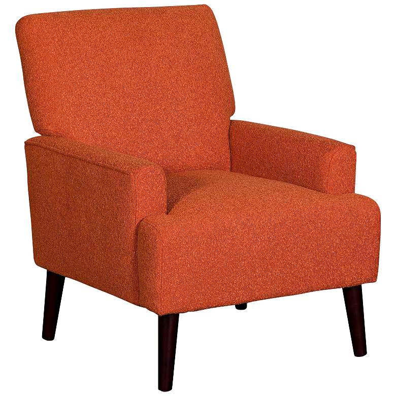 Image 1 Kiwi Boucle Orange Fabric Accent Chair